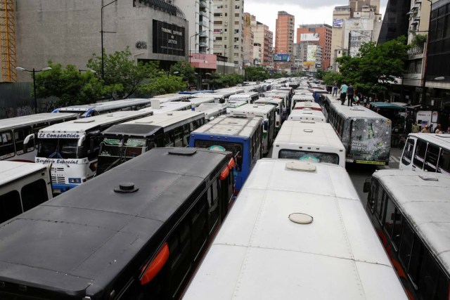 transporte paro chacao