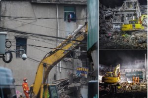 Al menos diez muertos al derrumbarse varias viviendas en el este de China