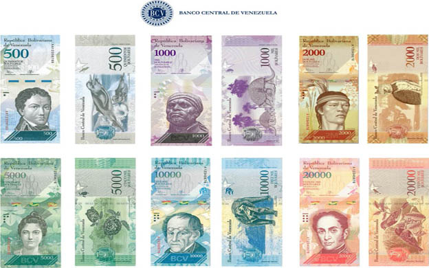 Parece que por fin aparecerán los nuevos billetes de Bs 500, 5.000 y 20.000