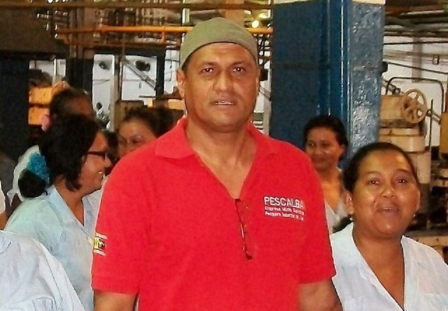 Carlos Narvaez Sec. General sindicatro de la gaviota