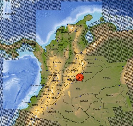 Sismo de 4,9 sacude el centro de Colombia