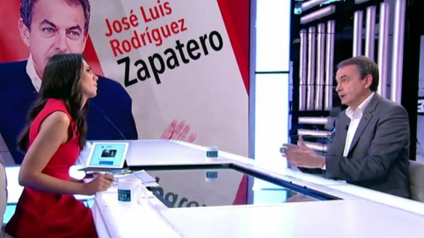 Zapatero se resiste a llamar “preso político” a López en una tensa entrevista con Ana Pastor