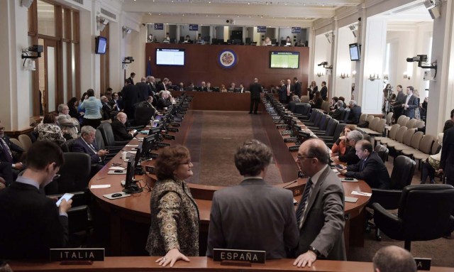 Archivo de reunión de Consejo Permanente de la OEA. EFE/LENIN NOLLY.