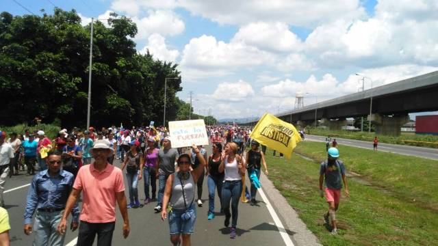 Marcha de aragua a carabobo