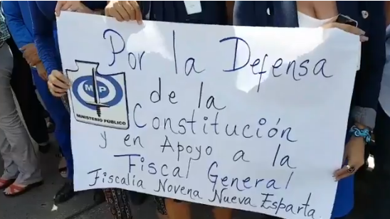 Trabajadores del MP en Nueva Esparta rechazan la Constituyente #19Jun