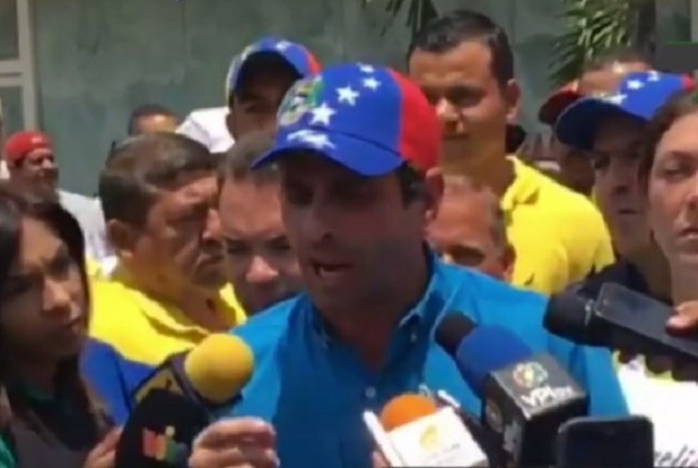 Henrique Capriles, gobernador del estado Miranda / Foto captura tv