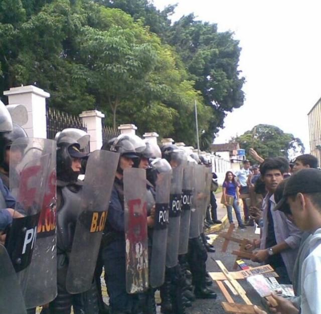 Plantón en Táchira / Foto: @JuniorChaconT