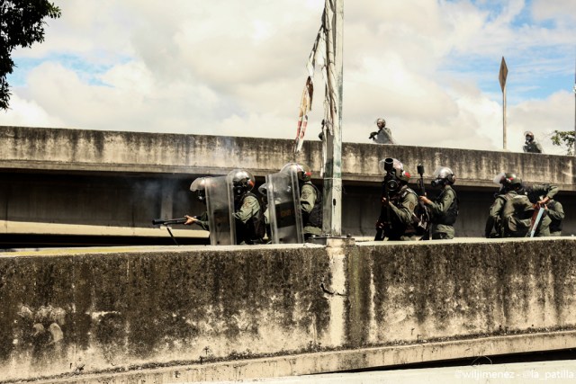 Las crudas imágenes de la represión en El Rosal. Foto: Will Jiménez / LaPatilla.com