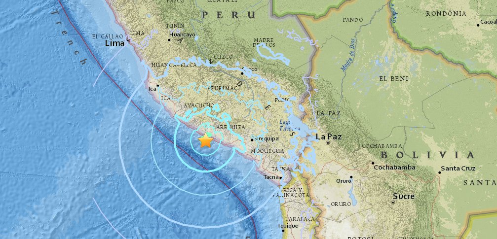 Sismo de 6,3 grados sacude sur del Perú; piedras caen en vías