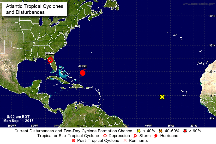 Irma se degrada a tormenta tropical cerca de la costa oeste de Florida