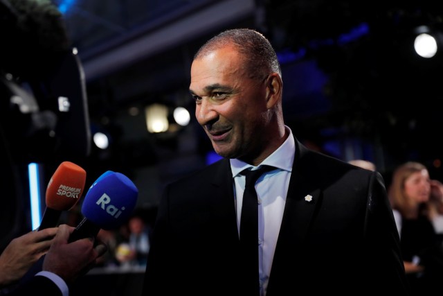 Soccer Football - The Best FIFA Football Awards - London Palladium, London, Britain - October 23, 2017 Netherlands assistant coach Ruud Gullit is interviewed before the start of the awards REUTERS/Eddie Keogh
