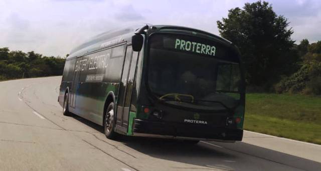 El autobús de Proterra que ha conseguido el récord / Foto Proterra