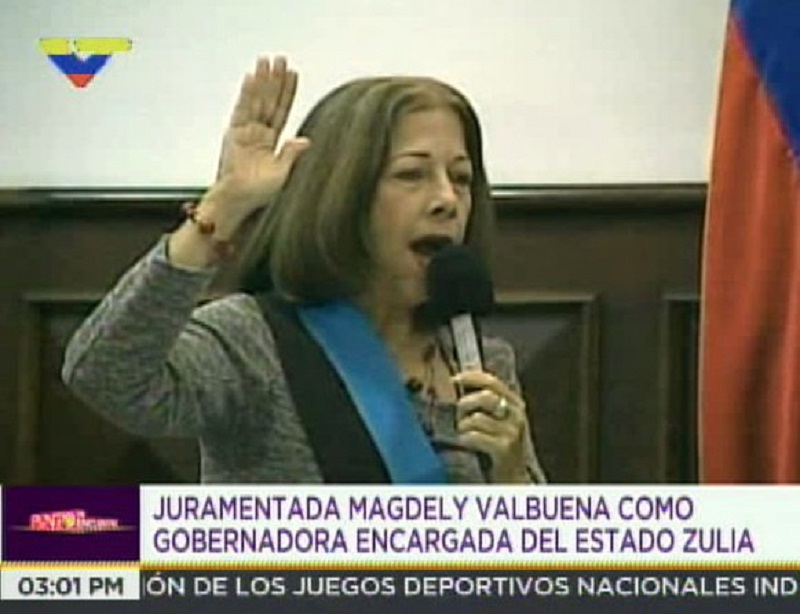 Magdely Valbuena asumió la gobernación del Zulia tras ser designada por el chavismo