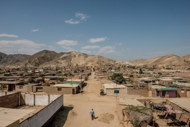 El poblado de Valle de Dios era un cañón desértico hasta principios de los años 2000. (Foto: Tomas Munita para The New York Times)
