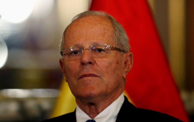 Imagen de archivo del presidente peruano, Pedro Pablo Kuczynski, durante un encuentro en el Palacio de Gobierno en Lima, Perú. 1 septiembre 2017. REUTERS/Mariana Bazo