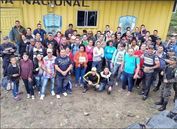 Detenidos en Honduras 36 inmigrantes entre africanos y cubanos en ruta a EEUU