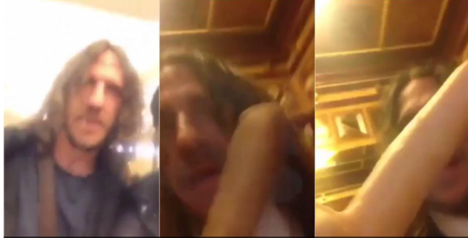 Atacaron a Puyol con un pene de goma (Video)