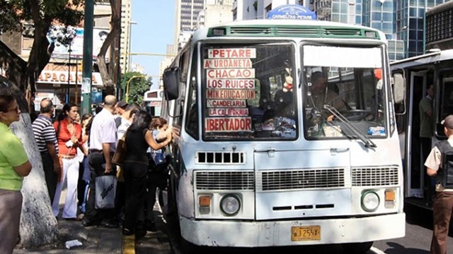 Pasaje urbano en Caracas subirá a 5 bolívares desde el #1Nov