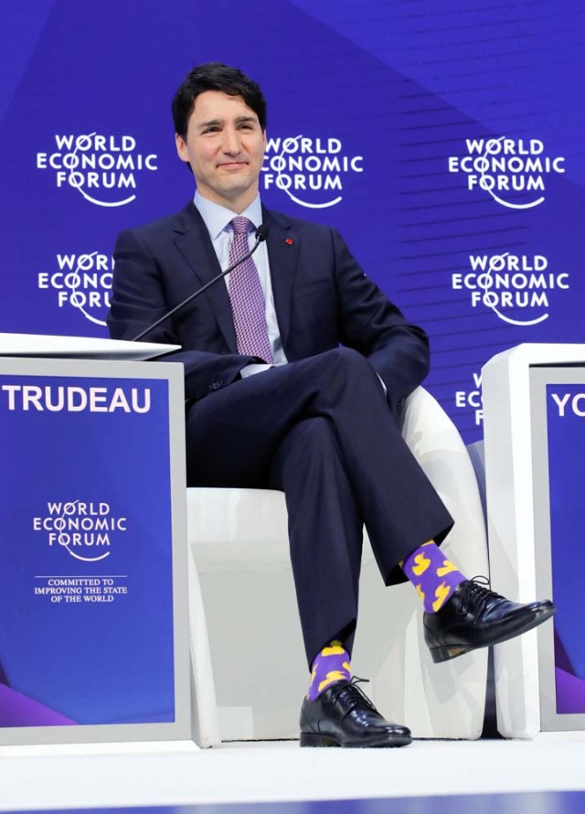 Canada's Prime Minister Justin Trudeau attends the World Economic Forum (WEF) annual meeting in Davos, Switzerland January 25, 2018. REUTERS/Denis Balibouse