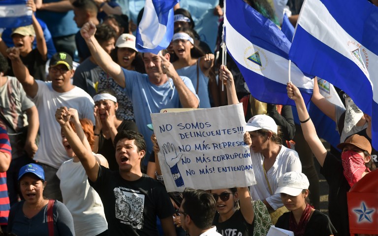 Estudiantes marchan para exigir justicia por muertos en Nicaragua