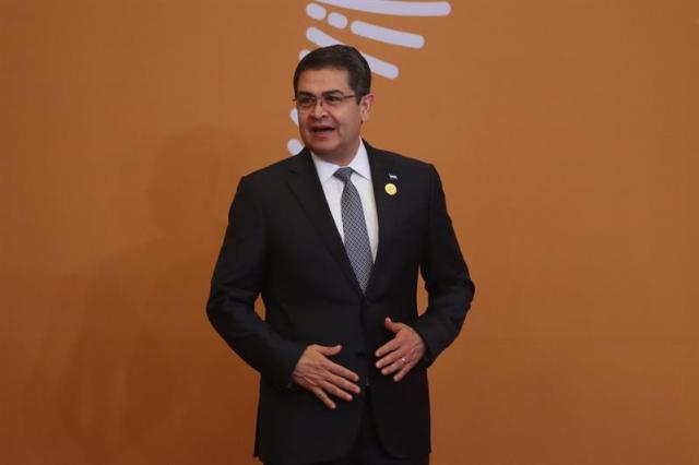 Juan Orlando Hernández en la Cumbre de las Américas // Foto EFE