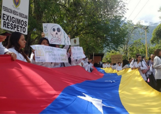 Foto: Así manifestó el sector salud en Mérida / Cortesía 