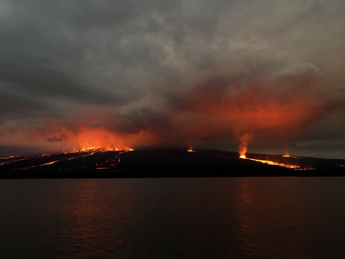 Actividad del volcán Sierra Negra en Galápagos se mantiene alta