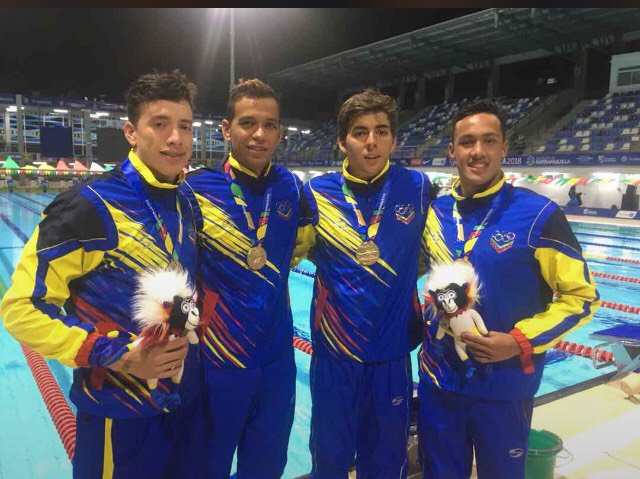 Equipo de natación venezolano conquistó el oro en los Centroamericanos