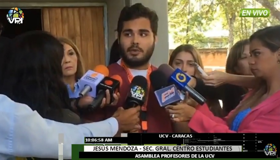 Estudiantes de odontología de la UCV protestas por falta de insumos, agua y profesores #15Oct (video)