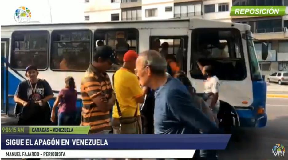 Caos en el transporte público en día no laborable por apagón #8Mar (video)