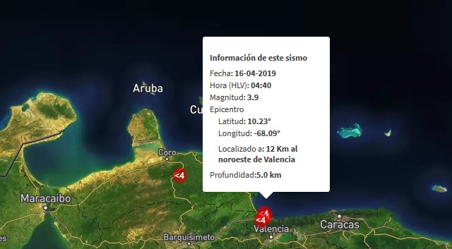 Sismo de magnitud 3.9 en Valencia #16Abr