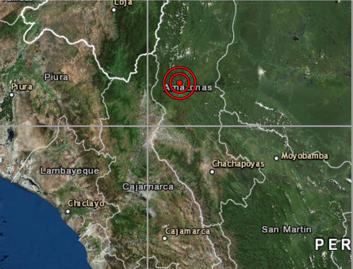 Un sismo de magnitud 5,5 hace estremecer el norte de Perú