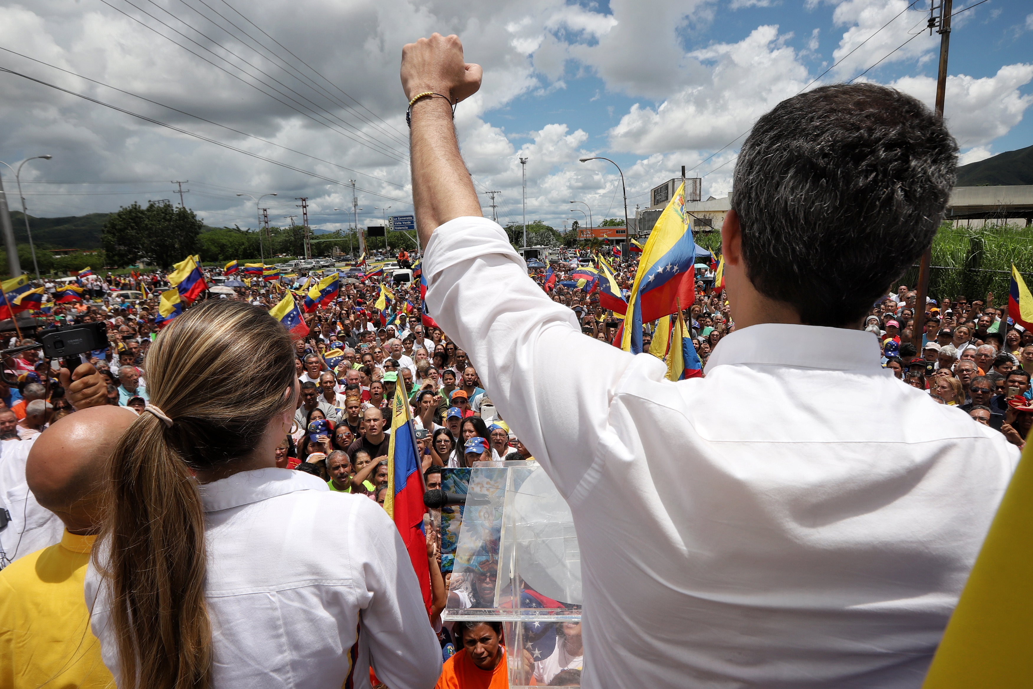 EN FOTOS: El recorrido de Guaidó en Valencia este #24Ago