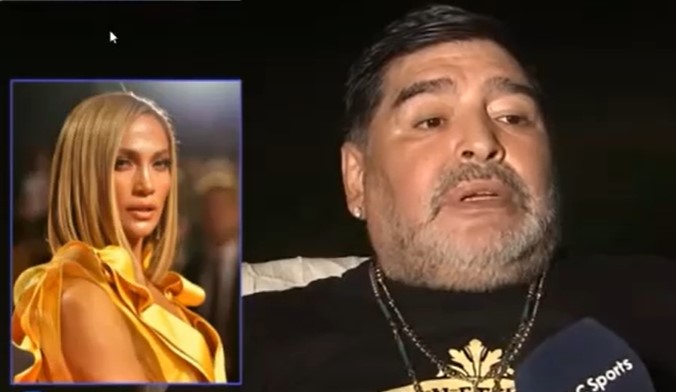 Maradona habló de su encuentro secreto con Jennifer López en Caracas (video)
