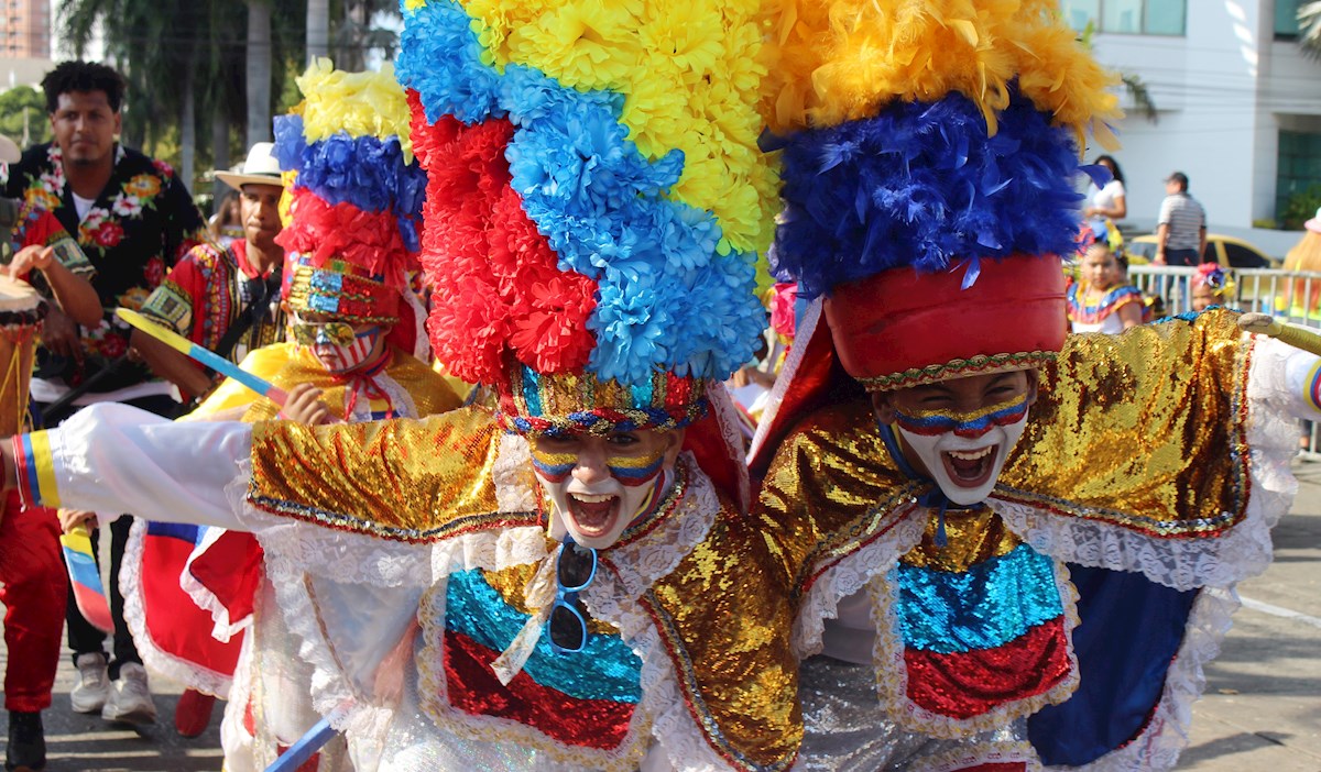 EN FOTOS: Niños migrantes venezolanos participan en el Carnaval de Barranquilla