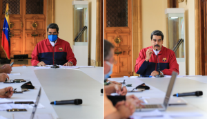¡Mal ejemplo! Maduro ignoró las medidas contra el COVID-19 y se quitó el tapabocas (VIDEO)