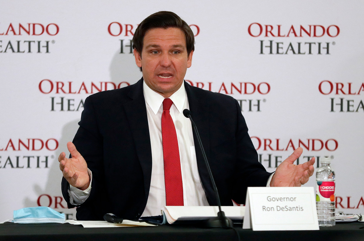 Gobernador de Florida se negó a retrasar la reapertura por el repunte de coronavirus