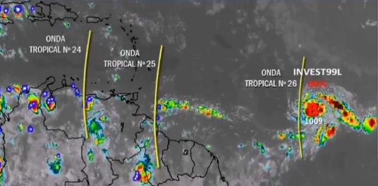 Depresión muy cercana a Venezuela podría convertirse en huracán, según autoridades meteorológicas