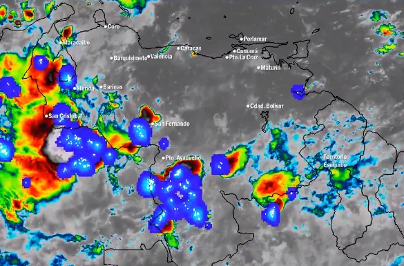 El estado del tiempo en Venezuela este lunes #5abr, según el Inameh