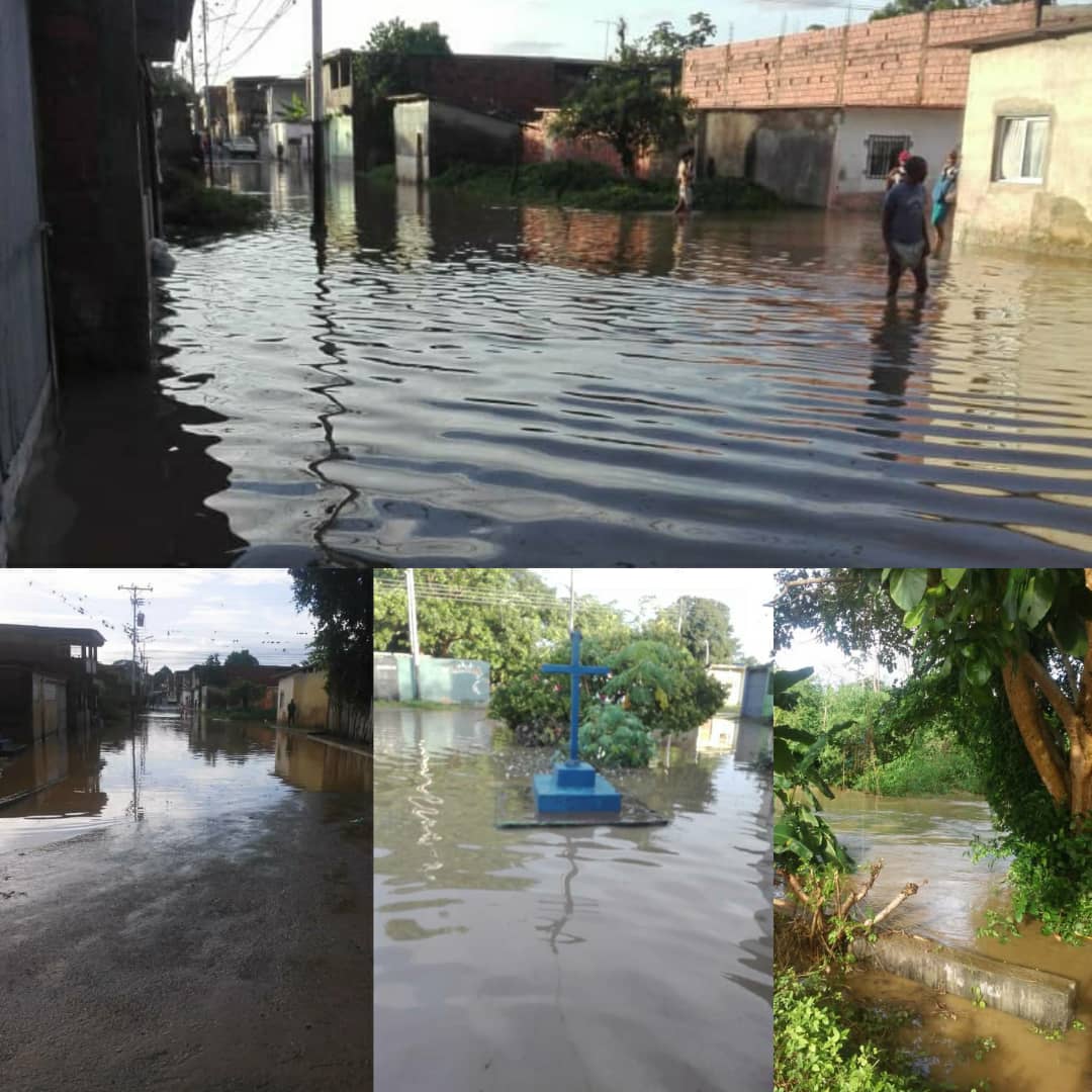 Torrenciales aguaceros causan inundaciones en Curiepe estado Miranda (Fotos y Video)