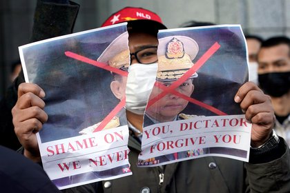 Cascada de condenas internacionales tras golpe de Estado en Birmania