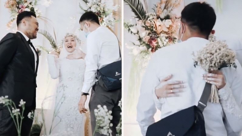 “Una última vez”: Pidió permiso a su esposo durante la boda para abrazar a su exnovio (VIDEO)