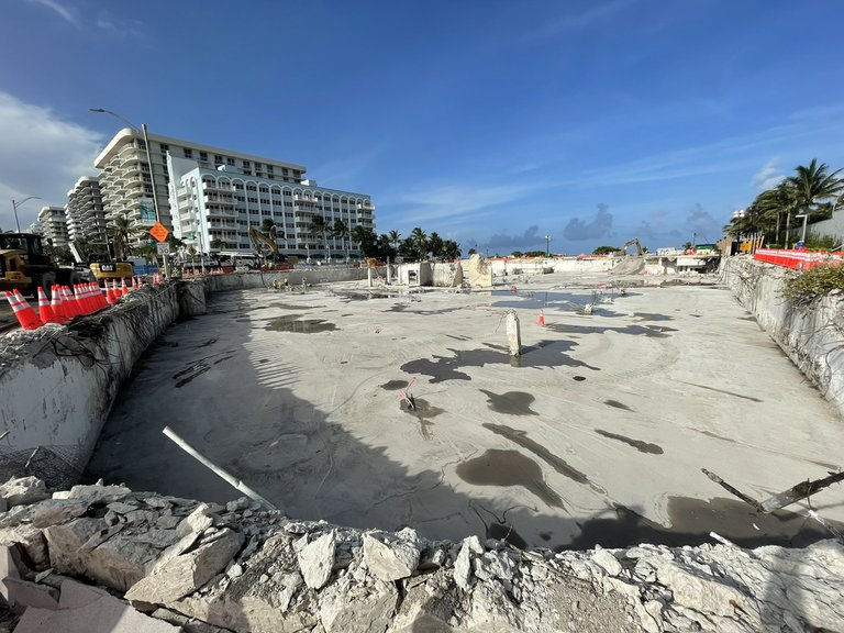 ¡Sin escombros! Las FOTOS que muestran cómo luce el área donde se encontraba el edificio derrumbado de Miami