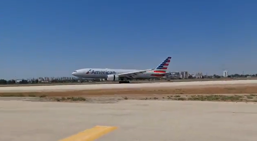 Avión con ruta Miami-Israel aterriza de emergencia en el aeropuerto de Tel Aviv (VIDEO)