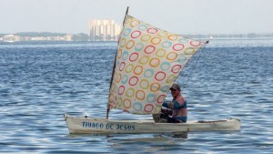 Sailing boats and cycle rickshaws in oil-rich, fuel-light Venezuela region
