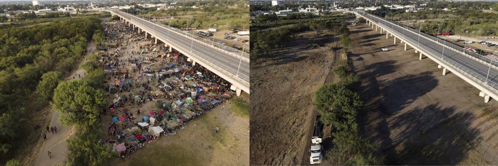 Reabrirán cruce fronterizo en Texas tras desalojo de migrantes