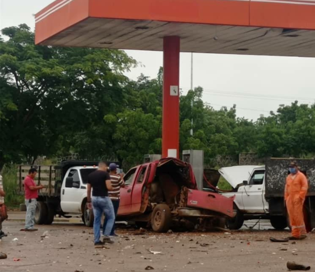 Explotó bombona de gas vehicular en la bomba de gasolina de Urimare en Altagracia de Orituco #27Oct (FOTOS)