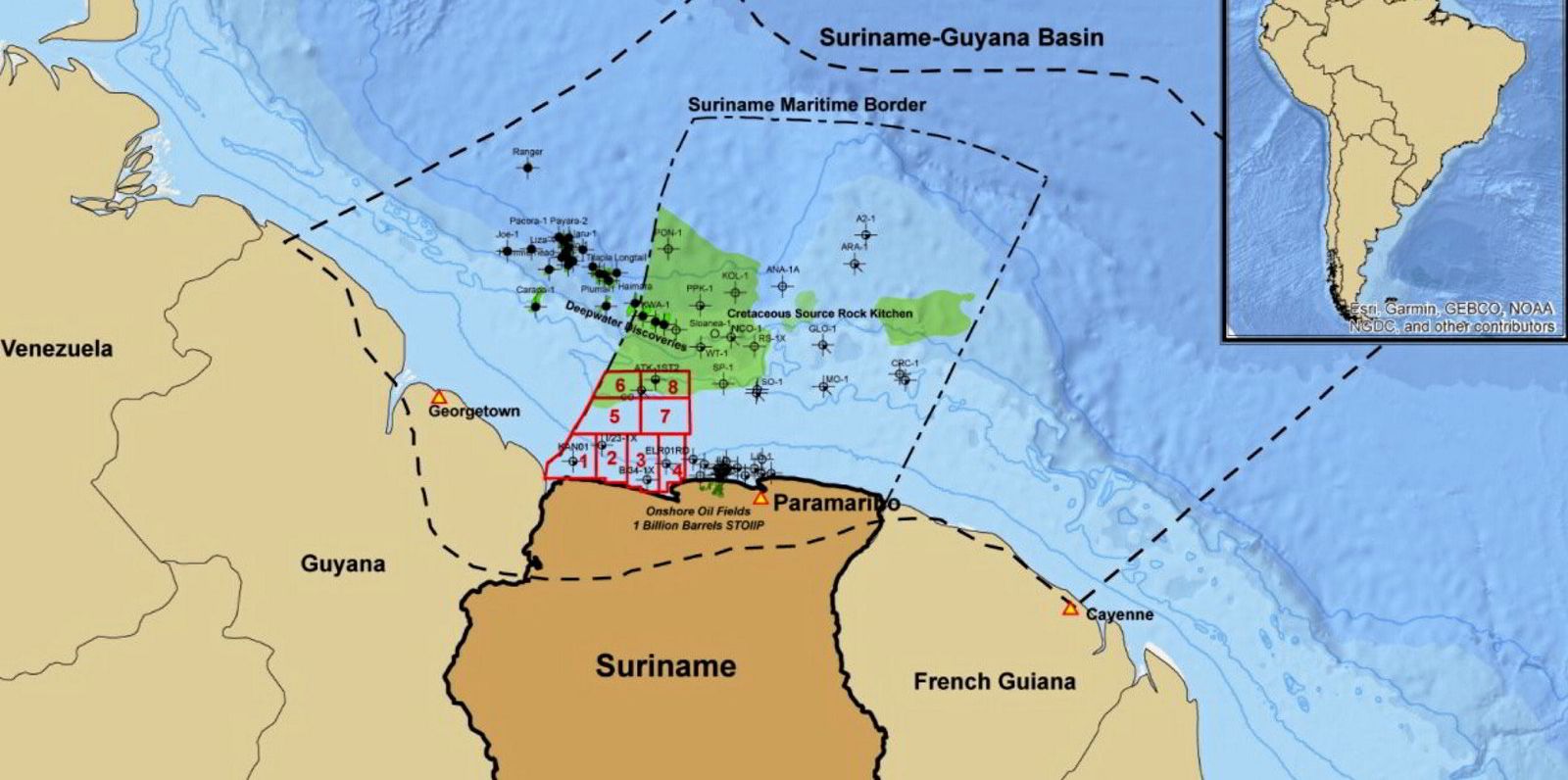 La petrolera estatal de Surinam y Chevron firman un contrato de ganancias compartidas