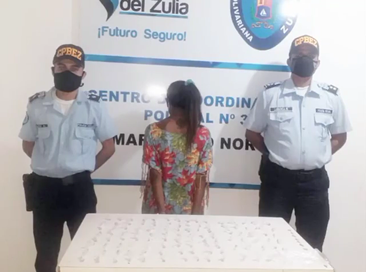 Detenida en Maracaibo por esconder 114 envoltorios de crack entre su vestimenta