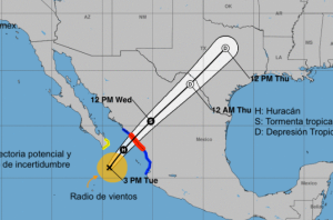 Pamela se degradó a tormenta tropical en su camino hacia México
